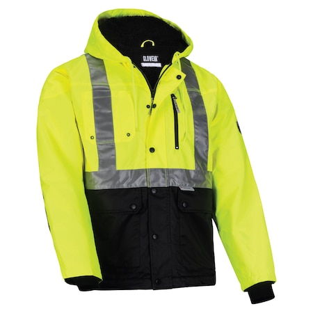 Workwear Jacket, Class 2, Type R, Lime, Size 2XL